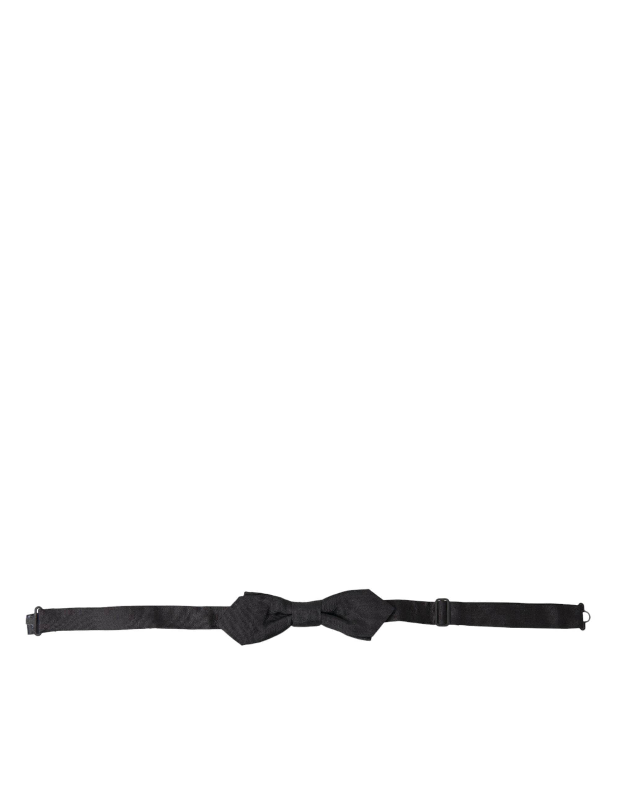 Dolce & Gabbana Elegante schwarze Seidenfliege - Léoré