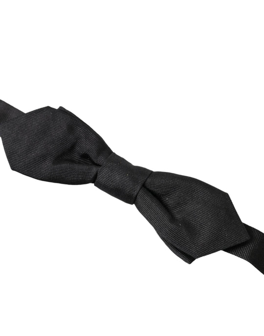 Dolce & Gabbana Elegante schwarze Seidenfliege - Léoré