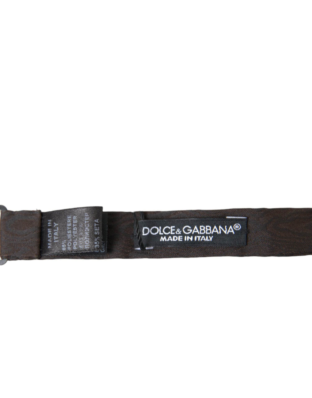 Dolce & Gabbana Elegante Fliege aus brauner Seidenmischung - Léoré