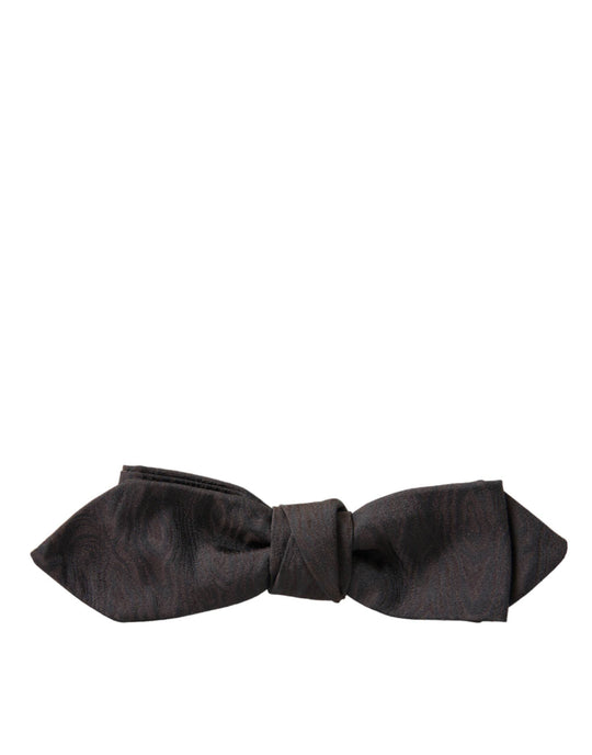 Dolce & Gabbana Elegante Fliege aus brauner Seidenmischung - Léoré
