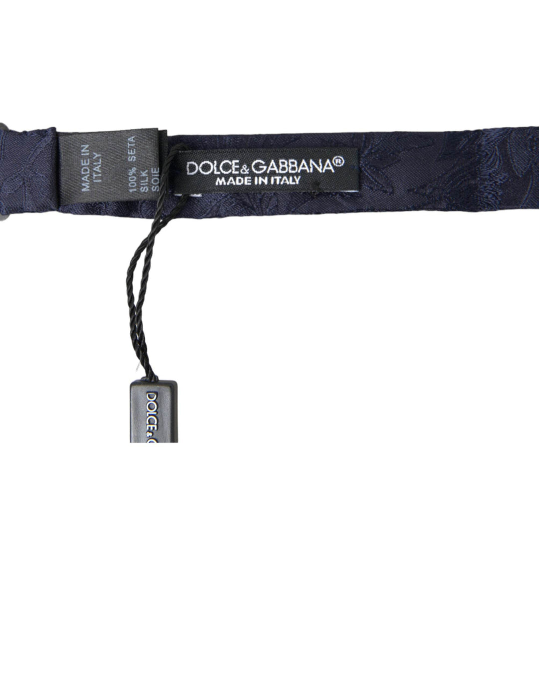 Dolce & Gabbana Elegante Seidenfliege Blau - Léoré