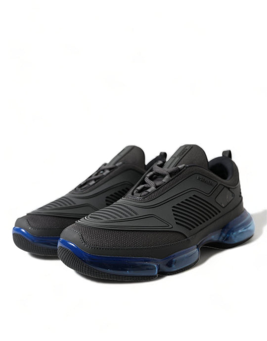 Prada Elegante Herren-Sneakers aus schwarzem Mesh - Léoré