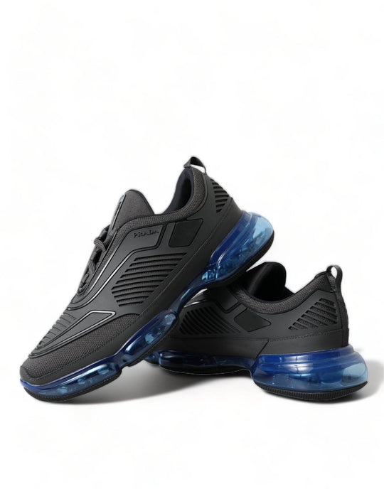 Prada Elegante Herren-Sneakers aus schwarzem Mesh - Léoré