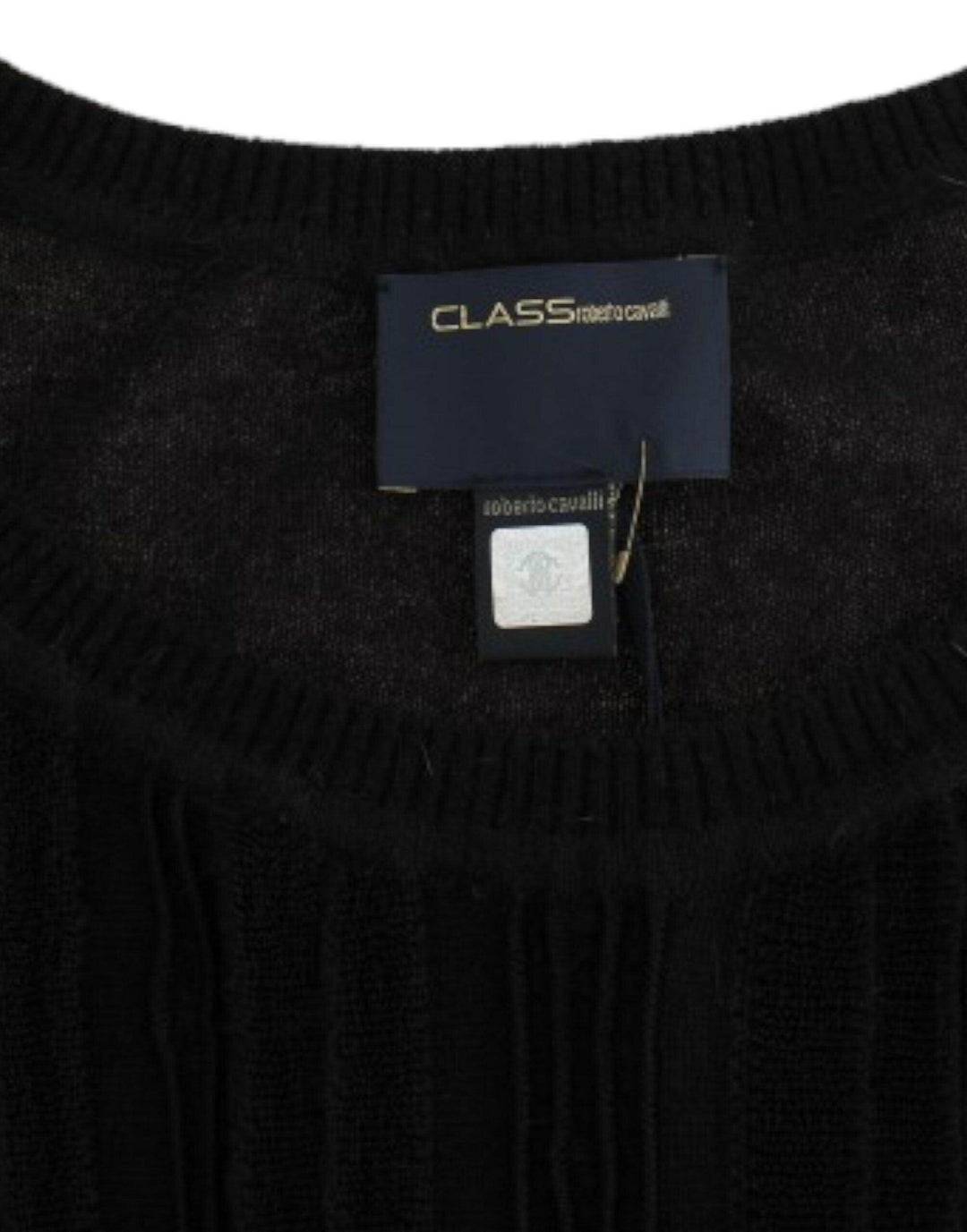 Cavalli Eleganter schwarzer Kurzarmpullover - Léoré