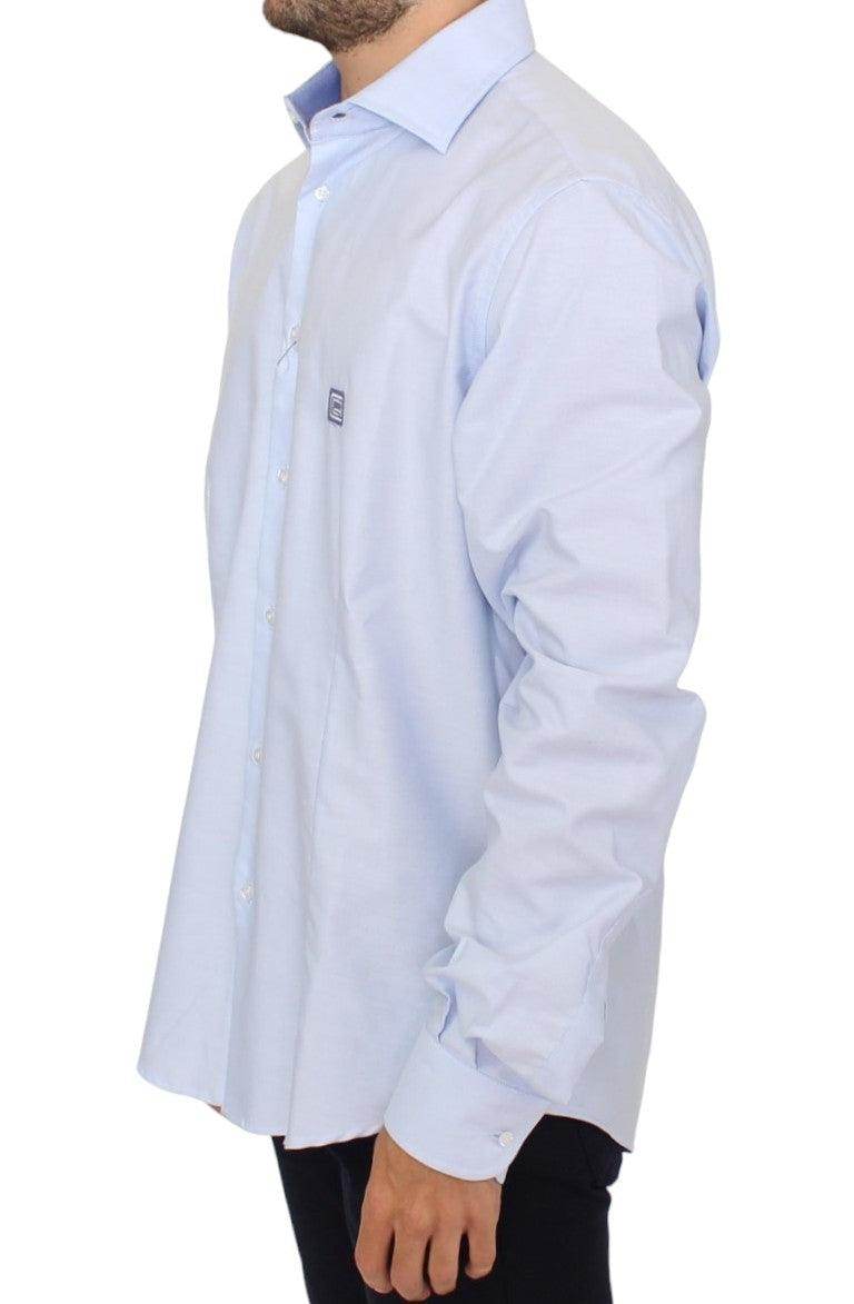 Cavalli Elegantes hellblaues Hemd aus italienischer Baumwolle - Léoré