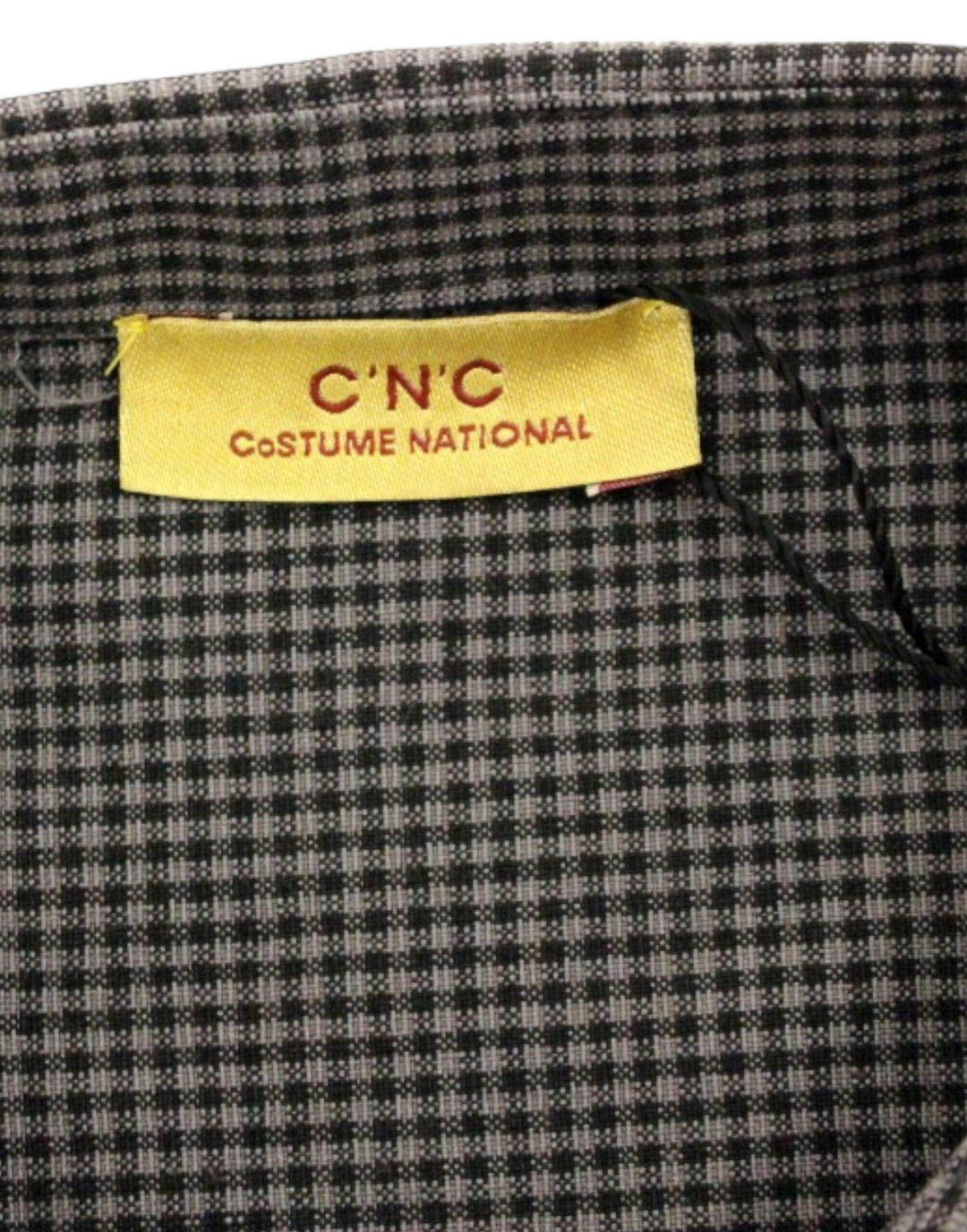 Costume National Schickes graues kariertes Hemd aus Leinenmischung - Léoré