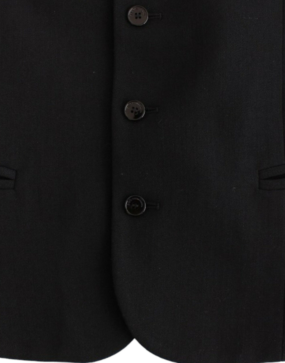 Costume National Schwarze Freizeitweste aus Wollgemisch