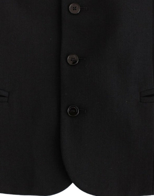 Costume National Schwarze Freizeitweste aus Wollgemisch