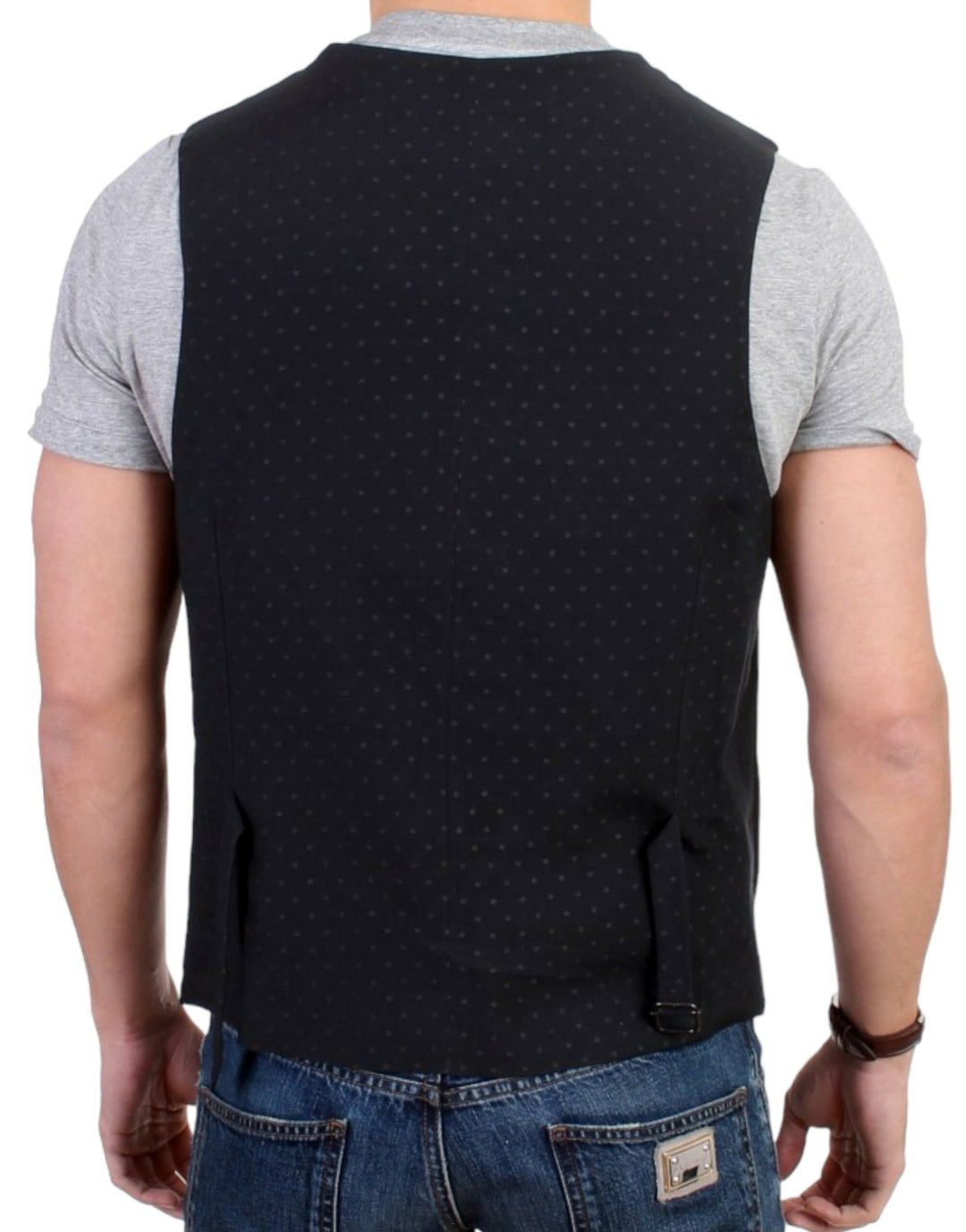 Costume National Schwarze Freizeitweste aus Wollgemisch