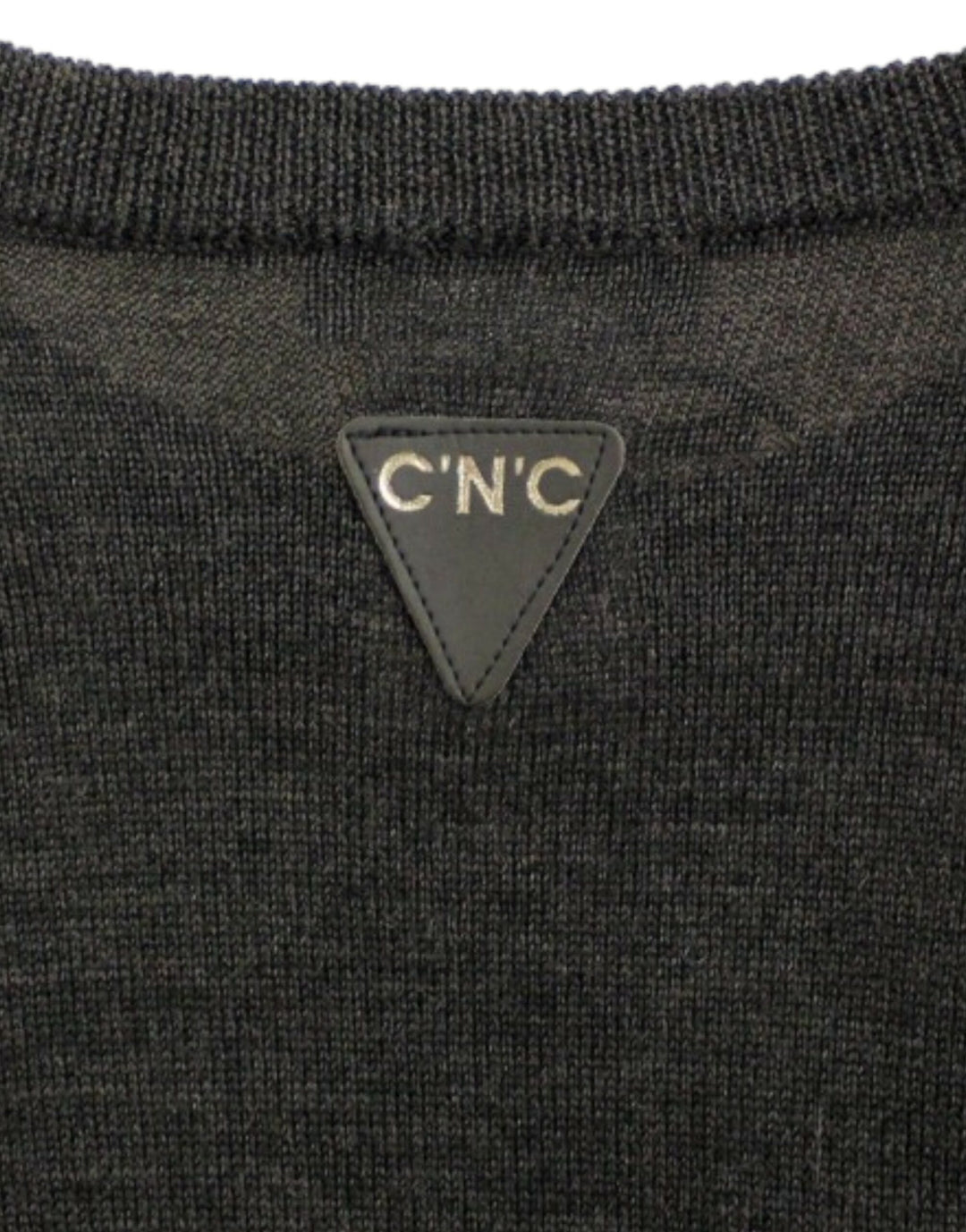 Costume National Grauer Pullover mit Rundhalsausschnitt