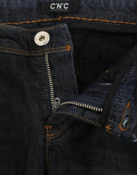 Costume National Chic Blue Slim Fit Denim Delight - Léoré