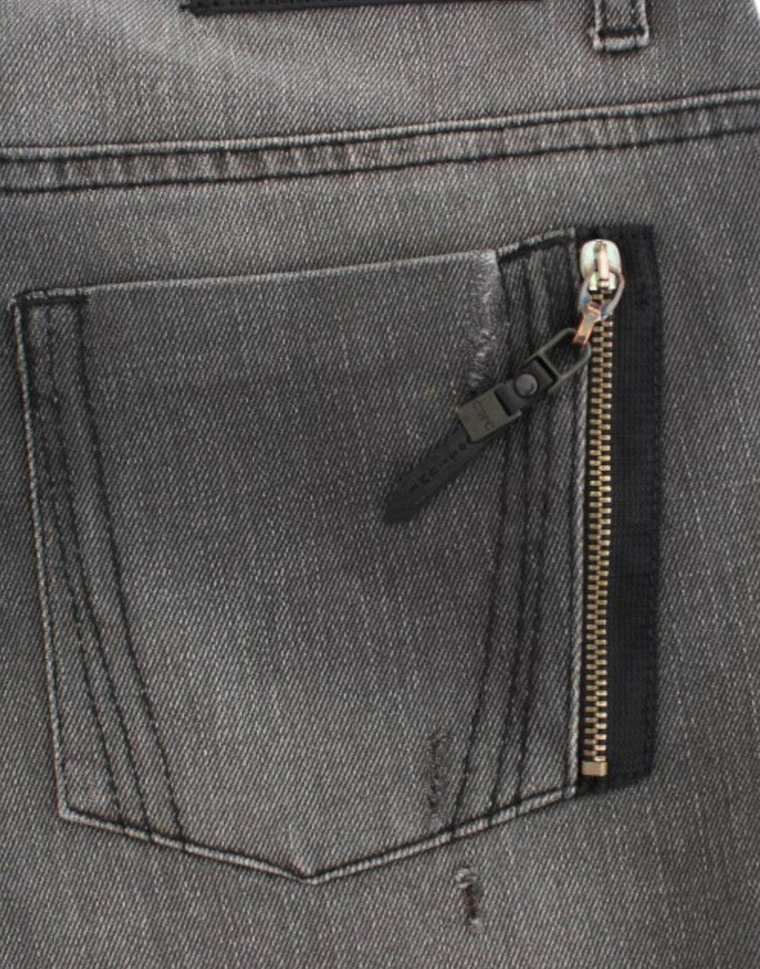 Costume National Chic Gray Straight Leg Denim Delight - Léoré