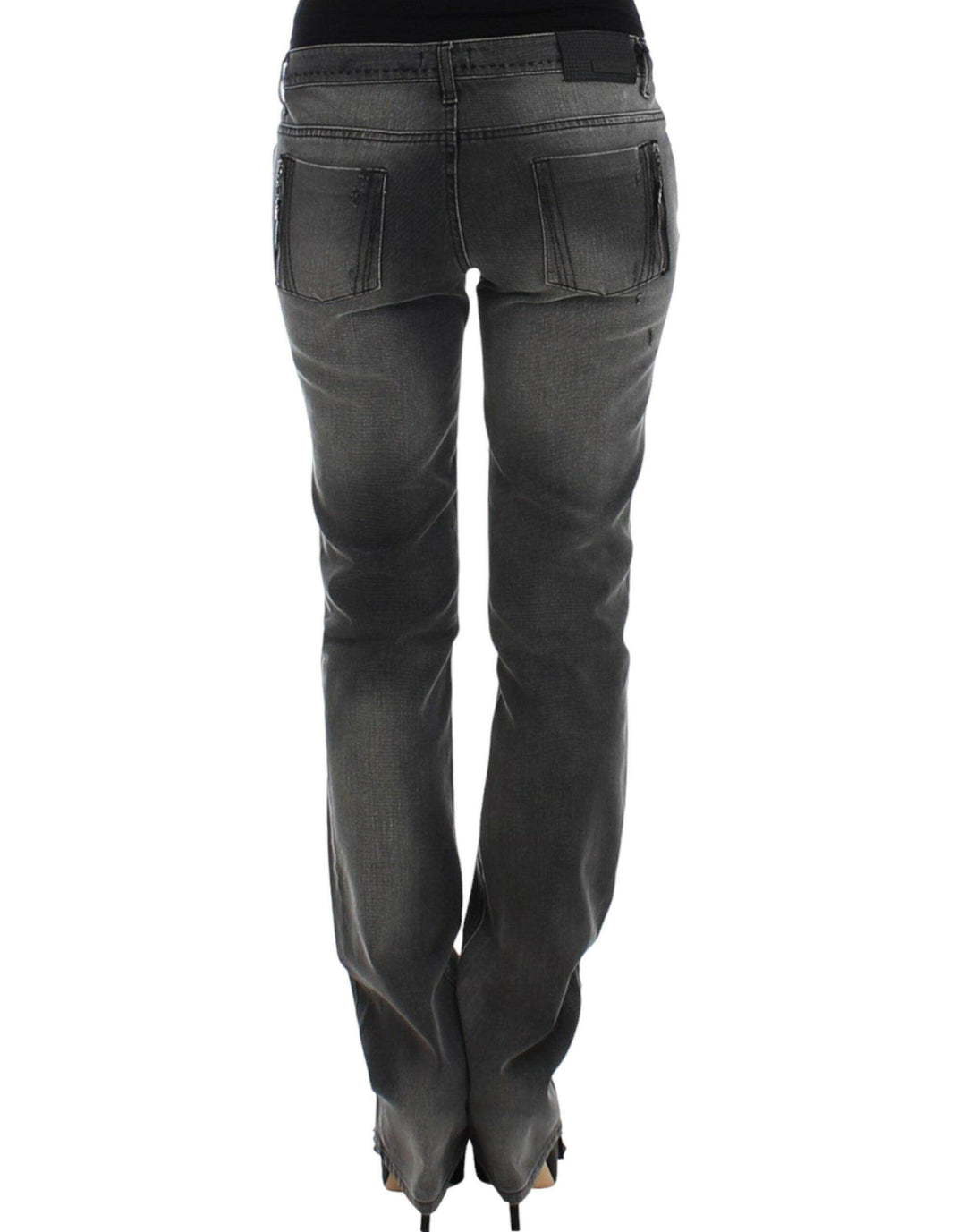 Costume National Chic Gray Straight Leg Denim Delight - Léoré