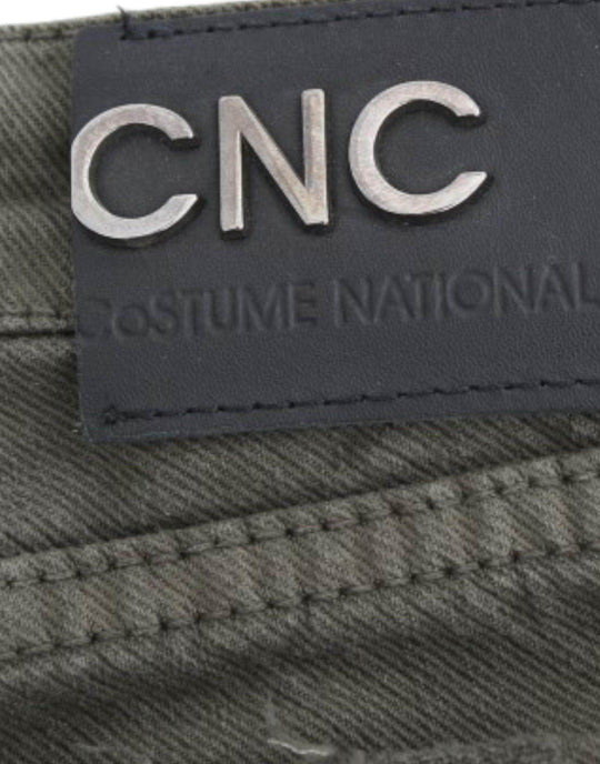 Costume National Schicke grüne Designer Jeans mit schmalem Bein - Léoré