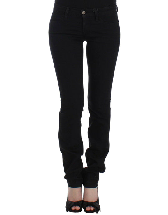 Costume National Elegante schwarze Straight Leg Jeans - Léoré