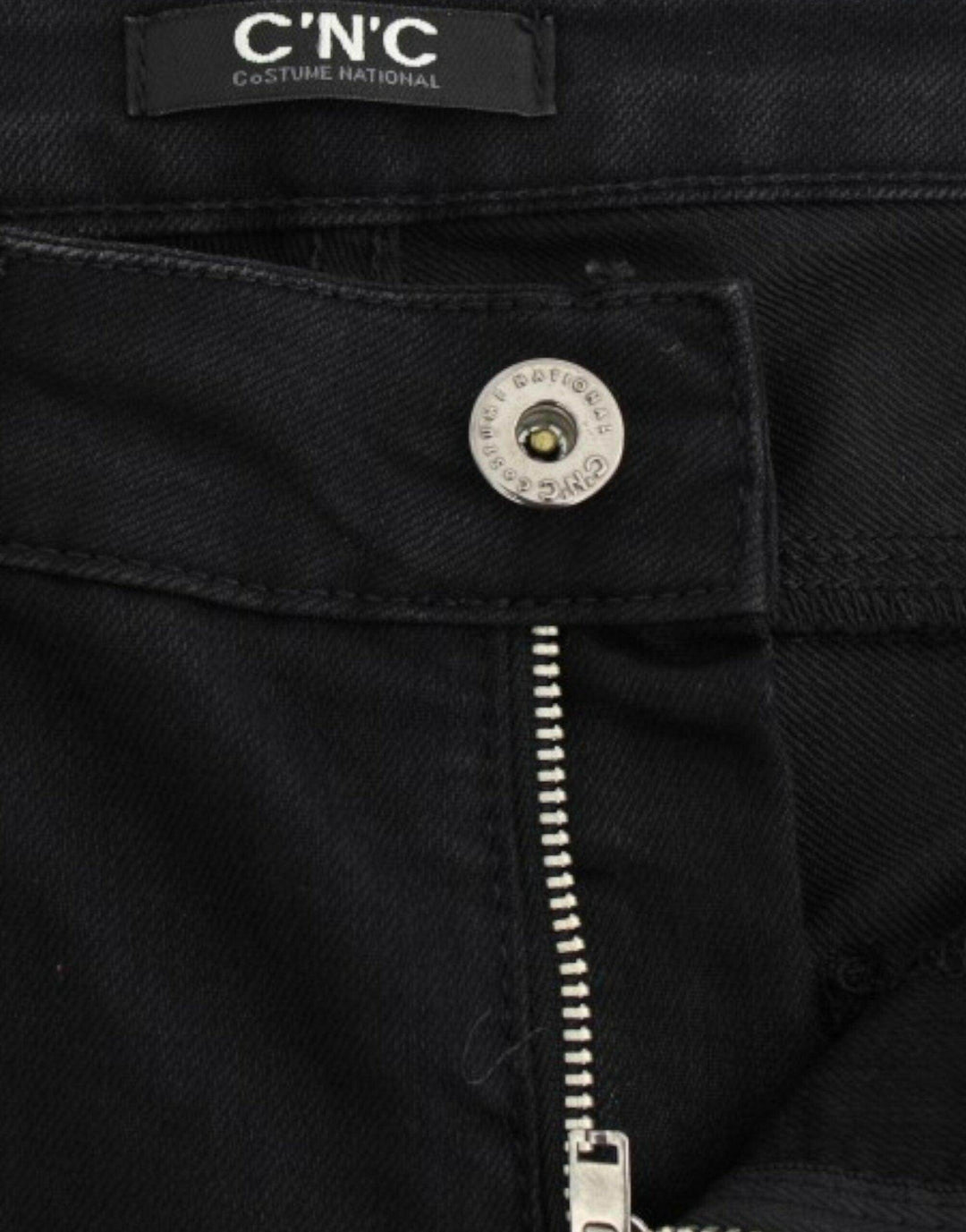 Costume National Elegante schwarze Straight Leg Jeans - Léoré