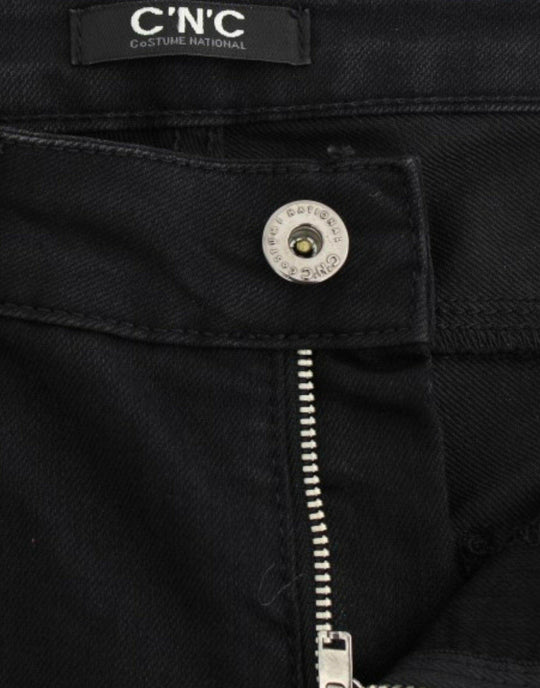 Costume National Elegante schwarze Straight Leg Jeans - Léoré