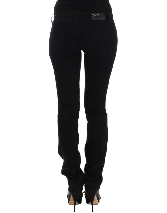 Costume National Elegante schwarze Straight Leg Jeans - Léoré