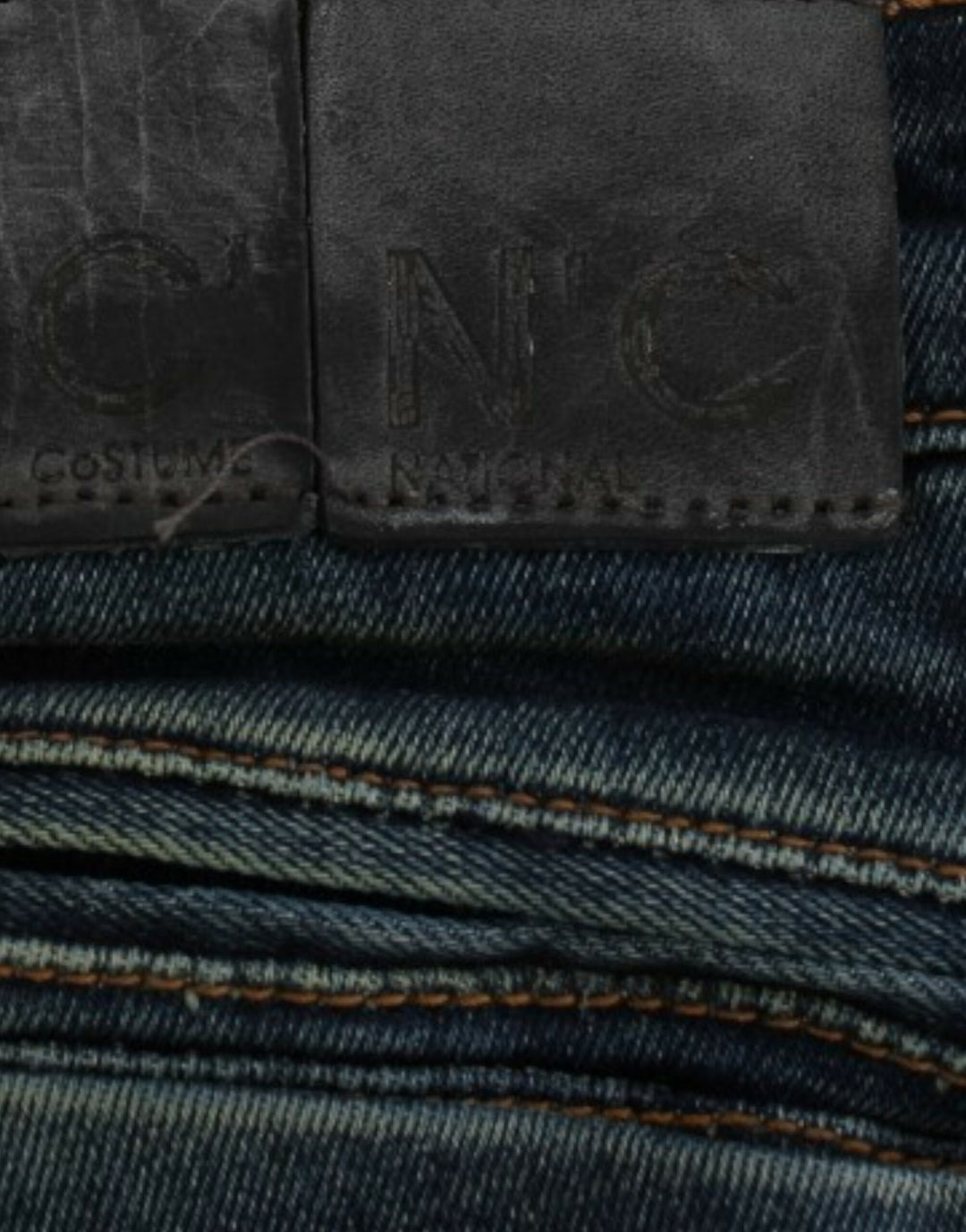 Costume National Blaue Jeans mit geradem Bein