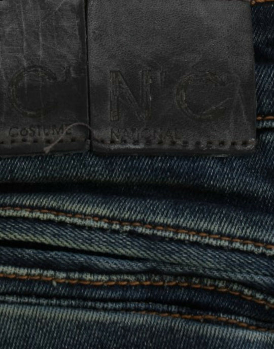 Costume National Blaue Jeans mit geradem Bein
