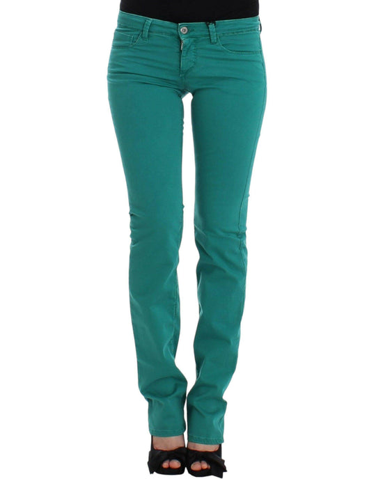 Costume National Schicke grüne Straight Leg Jeans für anspruchsvollen Stil - Léoré
