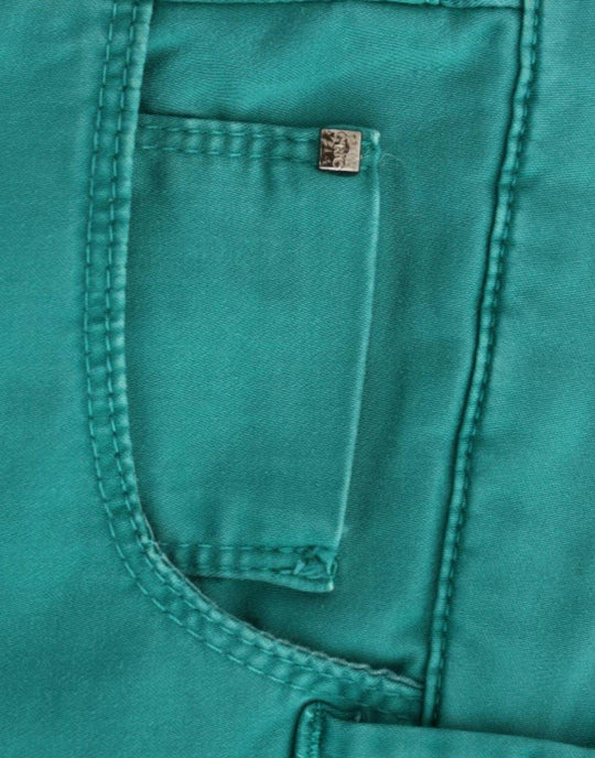 Costume National Schicke grüne Straight Leg Jeans für anspruchsvollen Stil - Léoré