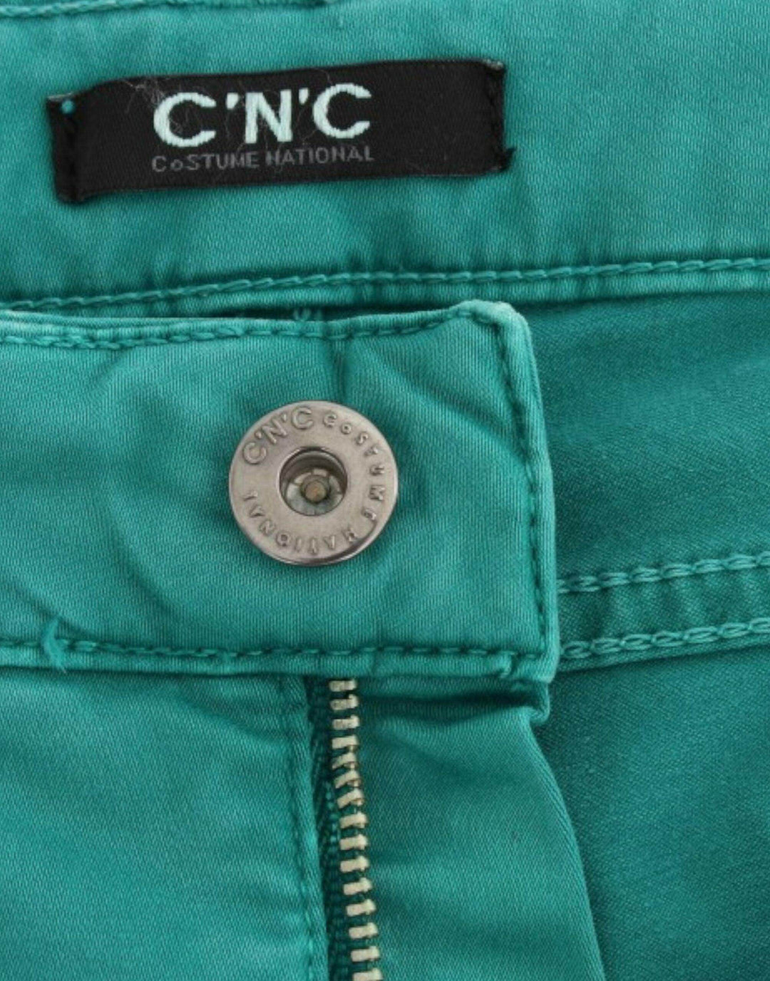 Costume National Schicke grüne Straight Leg Jeans für anspruchsvollen Stil - Léoré