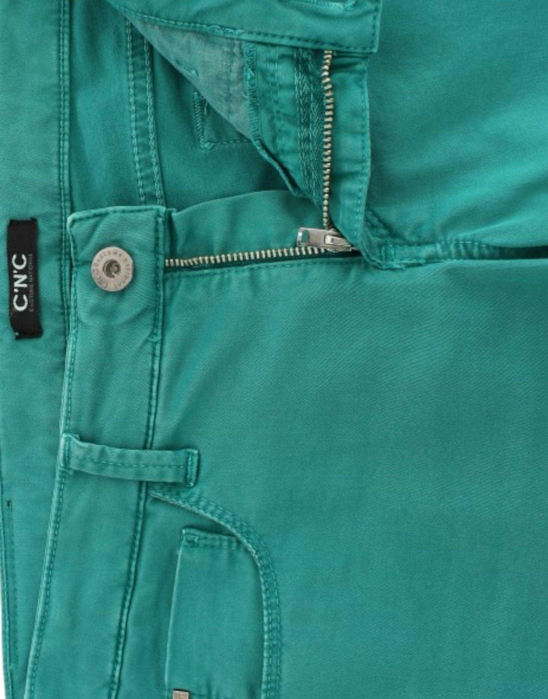 Costume National Schicke grüne Straight Leg Jeans für anspruchsvollen Stil - Léoré