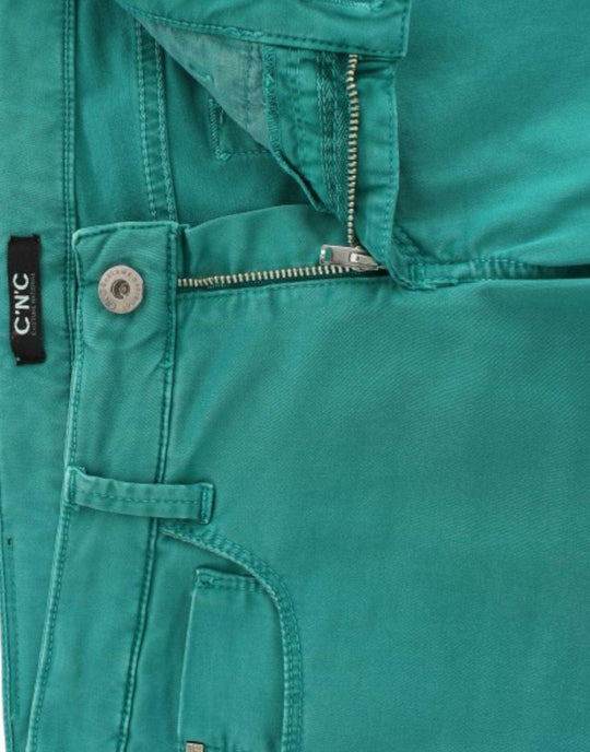 Costume National Schicke grüne Straight Leg Jeans für anspruchsvollen Stil - Léoré