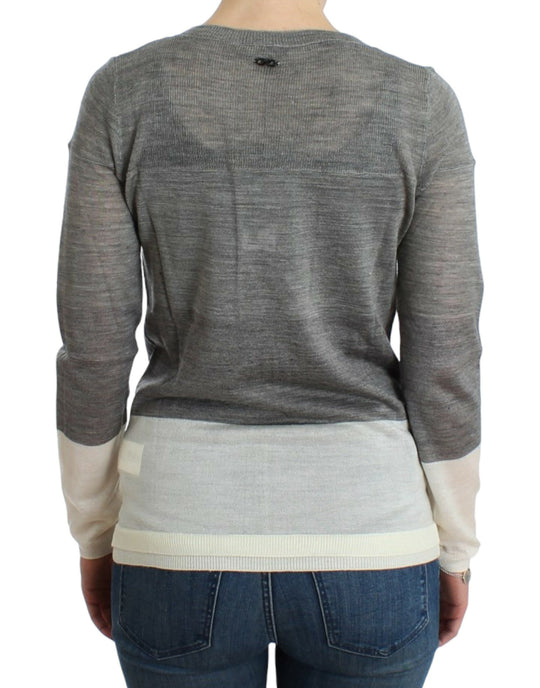 Costume National Graue leichte Strickjacke