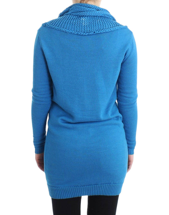 Costume National Gemütlicher blauer Strickpullover mit Rundhalsausschnitt - Léoré
