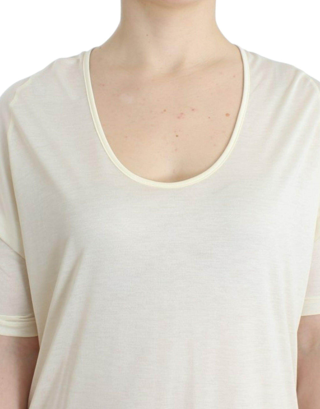 Costume National Schickes Weißes Modal-Kleid über dem Knie - Léoré