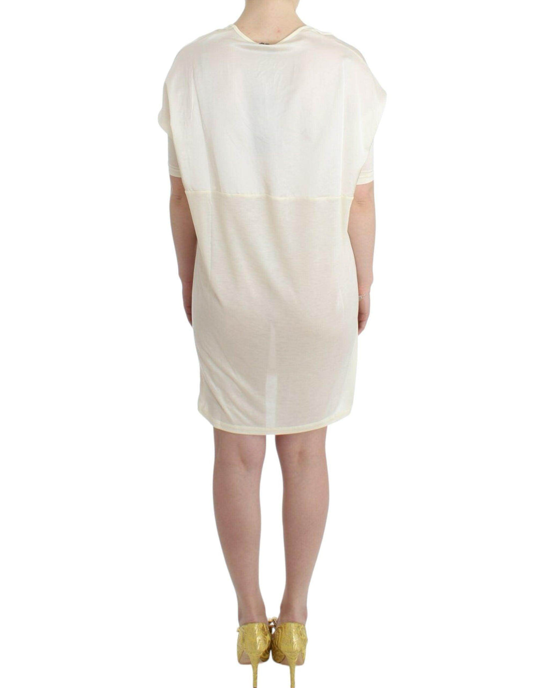 Costume National Schickes Weißes Modal-Kleid über dem Knie - Léoré