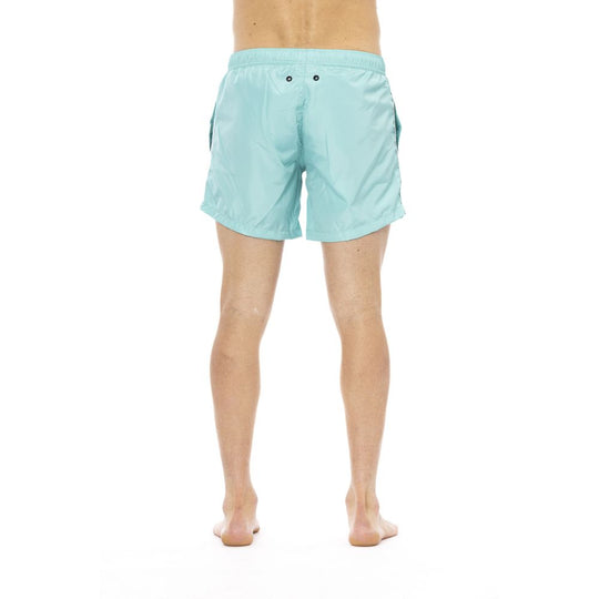 Bikkembergs Hellblaue Polyester Herren-Badeshorts