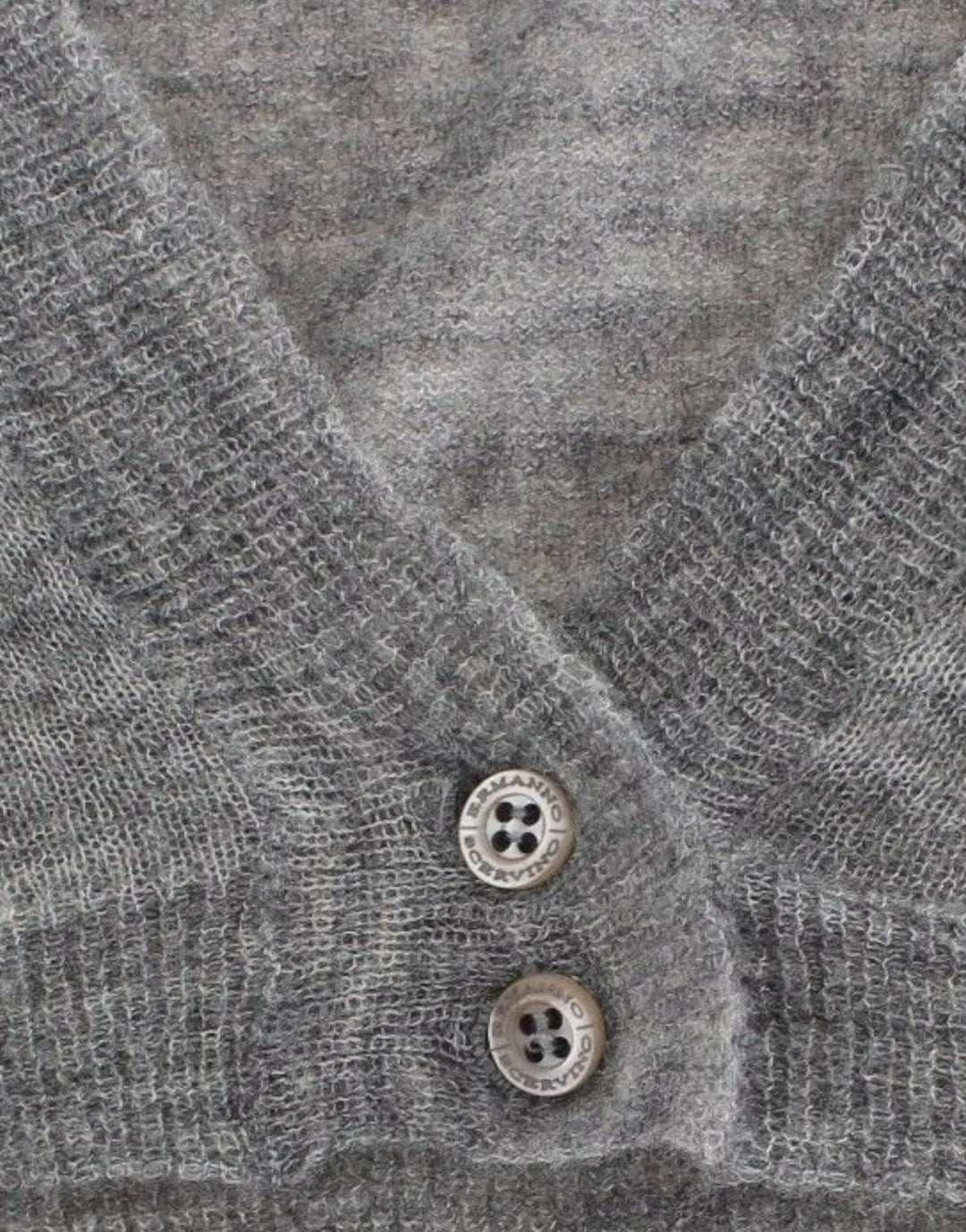 Ermanno Scervino Dessous Strickpullover Strickjacke Bolero Grau