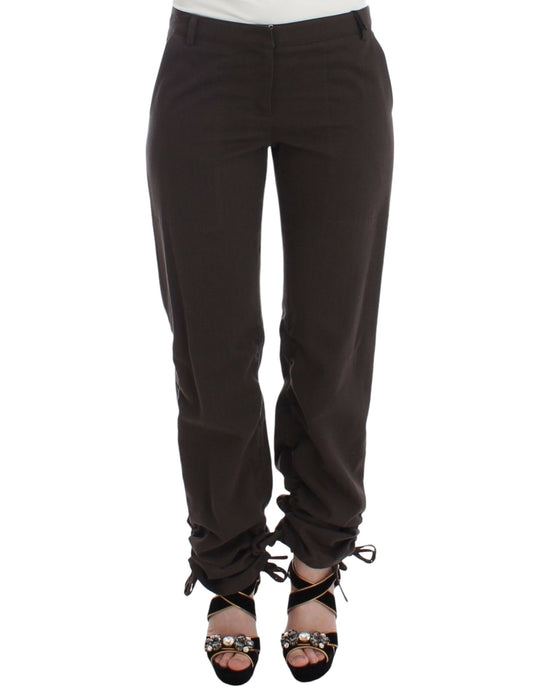 Ermanno Scervino Braun Chinos Beiläufige Anzughose Khakis