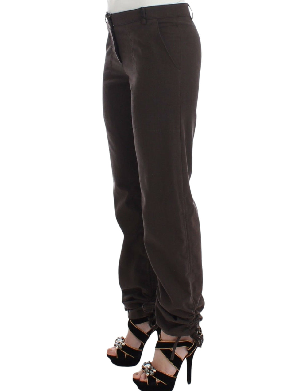 Ermanno Scervino Braun Chinos Beiläufige Anzughose Khakis