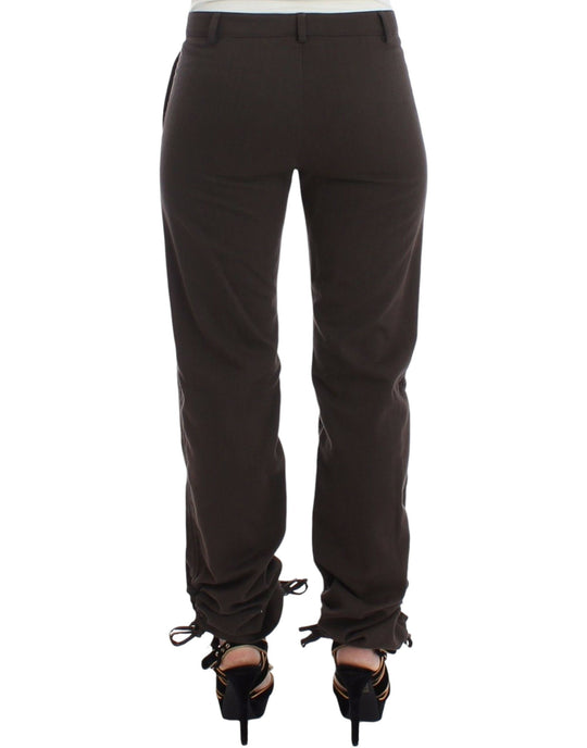 Ermanno Scervino Braun Chinos Beiläufige Anzughose Khakis