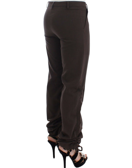 Ermanno Scervino Braun Chinos Beiläufige Anzughose Khakis