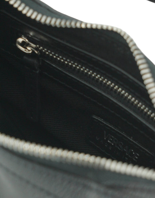 Versace Elegante schwarze Mini-Hobo-Umhängetasche - Léoré