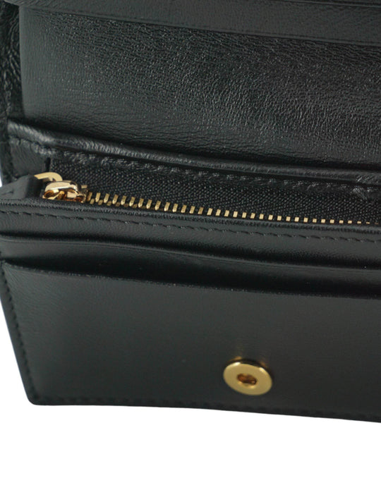 Versace Elegantes kompaktes Portemonnaie aus Leder in Braun - Léoré