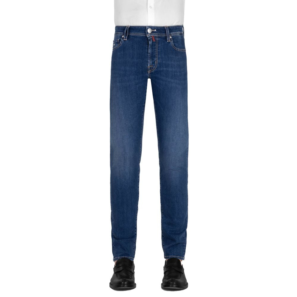 Tramarossa Blaue Baumwolle Herrenjeans