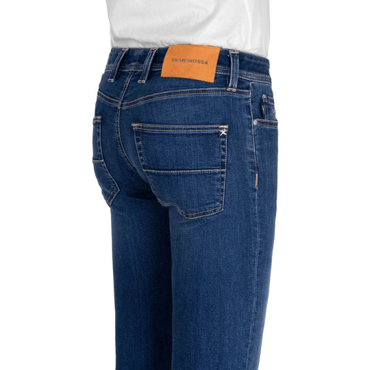 Tramarossa Blaue Baumwolle Herrenjeans