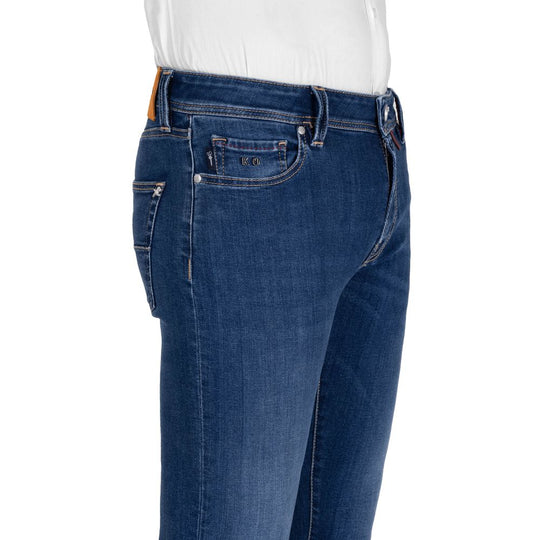 Tramarossa Blaue Baumwolle Herrenjeans