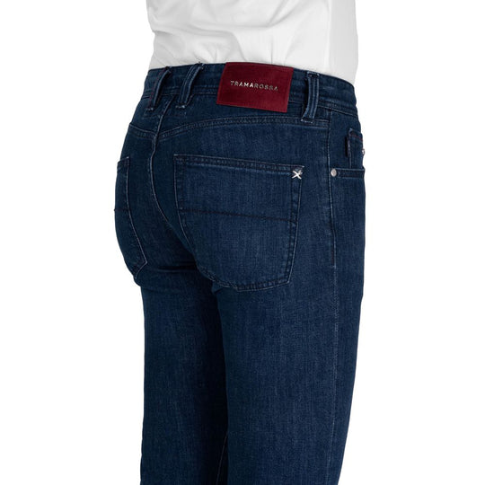 Tramarossa Blaue Baumwolle Männer Jeans