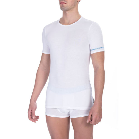Bikkembergs Weißes Baumwolle Männer T-Shirt