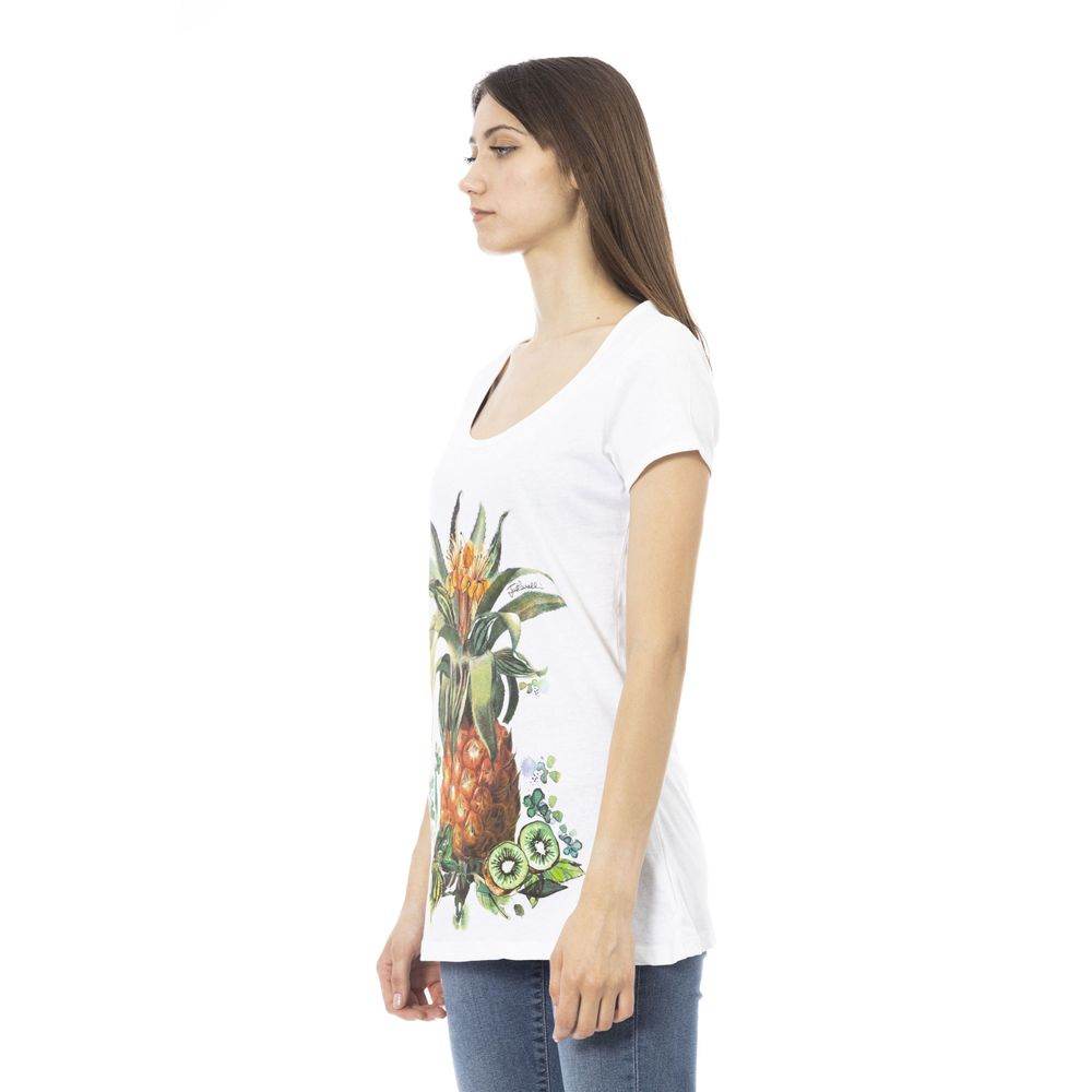Just Cavalli Weißes T-Shirt aus Baumwolle für Frauen - Léoré