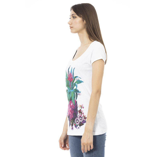 Just Cavalli Weißes Baumwoll-T-Shirt für Frauen - Léoré
