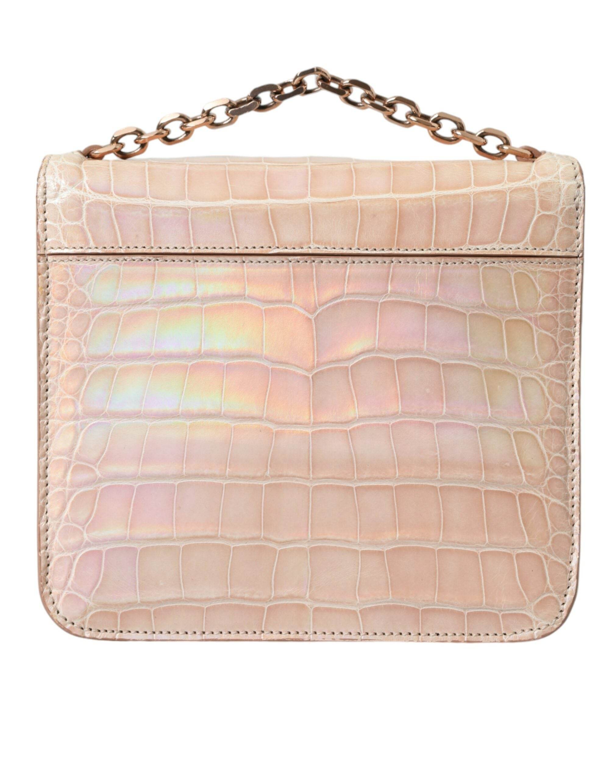 Balenciaga Elegante Mini-Kette Beige Clutch für Abend Eleganz - Léoré