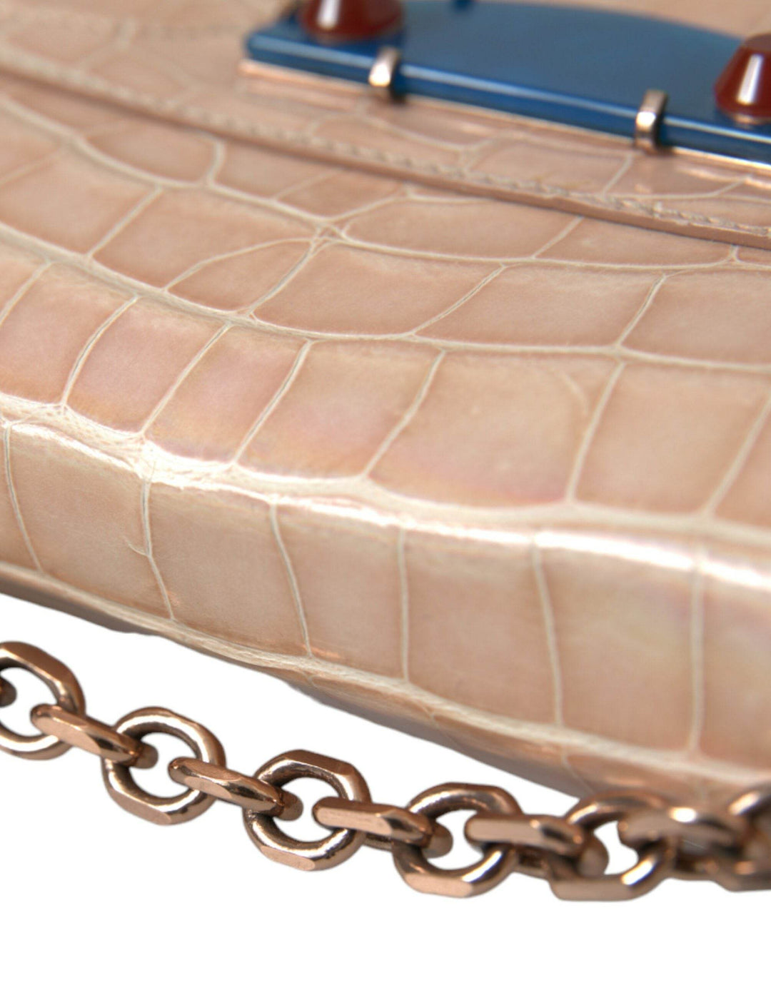 Balenciaga Elegante Mini-Kette Beige Clutch für Abend Eleganz - Léoré